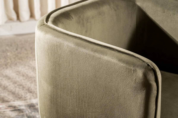 Поворотное кресло Vetro Mebel Мириам Зеленый мох-6