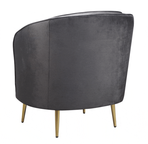 Крісло Vetro Mebel Моніка Сірий-золото-2