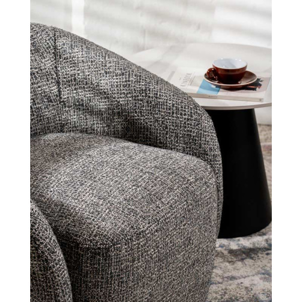 Поворотное кресло Vetro Mebel Тино Серый-3