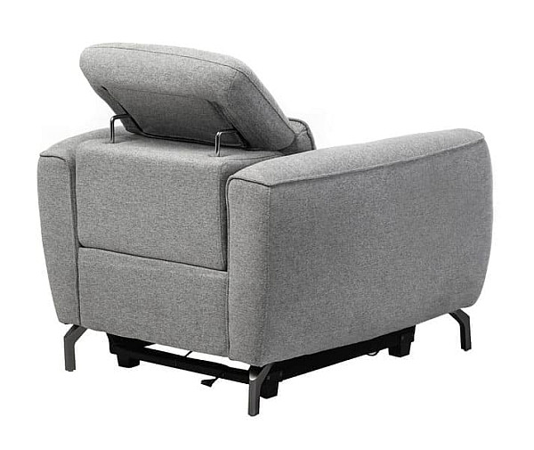 Крісло реклайнер Vetro Mebel Валентино Сірий-9