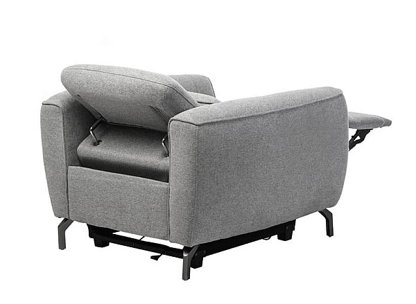 Крісло реклайнер Vetro Mebel Валентино Сірий-12