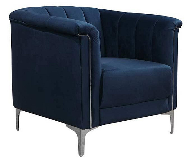 Крісло Vetro Mebel Джованні Індіго-срібло-8