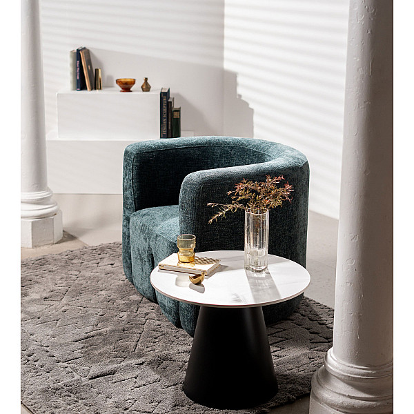 Кресло Vetro Mebel Фаусто Морская волна ткань-2