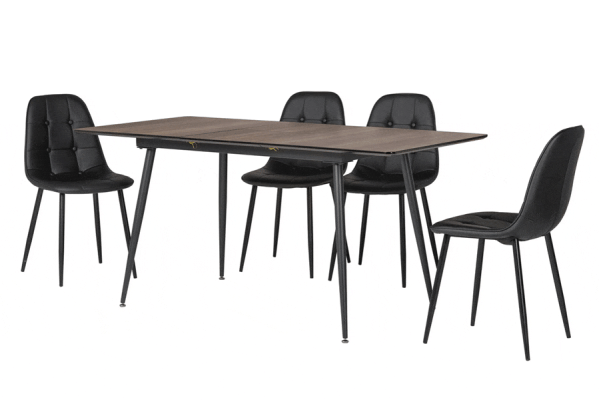 Розкладний обідній стіл Vetro Mebel TM-162 Палісандр-12