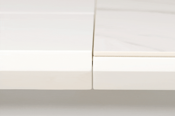 Розкладний обідній стіл Vetro Mebel TML-860-1 Білий мармур-4