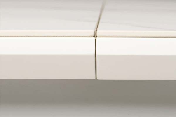 Розкладний обідній стіл Vetro Mebel TML-860-1 Білий мармур-8