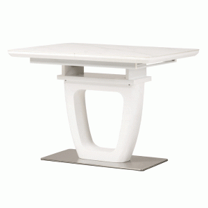 Розкладний обідній стіл Vetro Mebel TML-860-1 Білий мармур