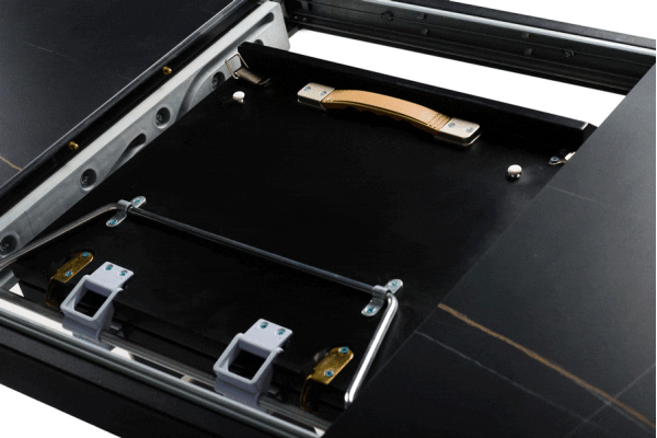 Раскладной обеденный cтол Vetro Mebel TML-860-1 Черный оникс-6