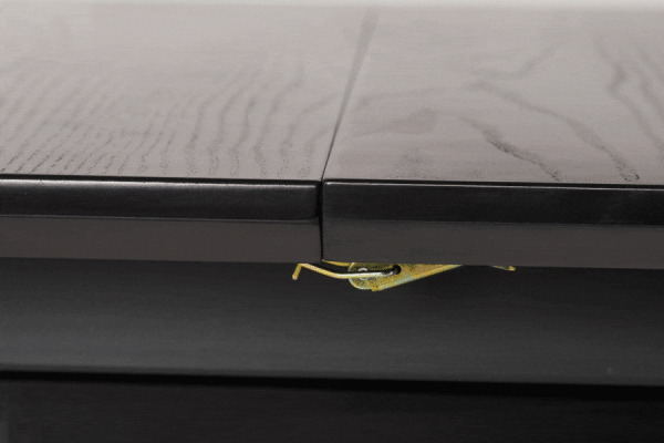 Раскладной обеденный cтол Vetro Mebel TM-95 Черный-4