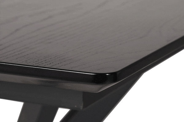 Раскладной обеденный cтол Vetro Mebel TM-95 Черный-6