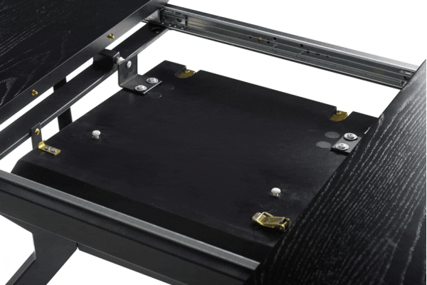 Раскладной обеденный cтол Vetro Mebel TM-95 Черный-7