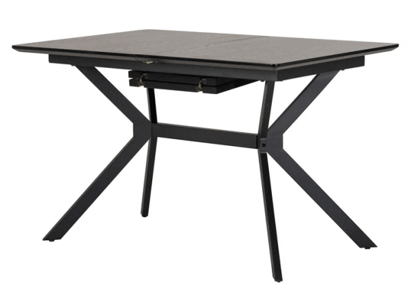Раскладной обеденный cтол Vetro Mebel TM-95 Черный-0