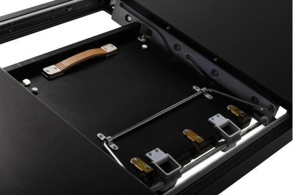 Розкладний обідній стіл Vetro Mebel TML-560-1 Чорний-5