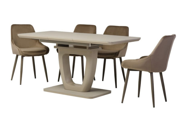 Раскладной обеденный cтол Vetro Mebel TML-560-1 Капучино-13