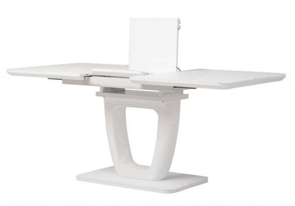 Раскладной обеденный стол Vetro Mebel TML-561 Матовый белый-1