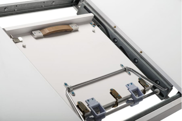 Раскладной обеденный стол Vetro Mebel TML-561 Матовый белый-5