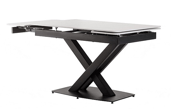 Керамічний стіл розкладний обідній Vetro Mebel TML-817-1 Білий мармур-8