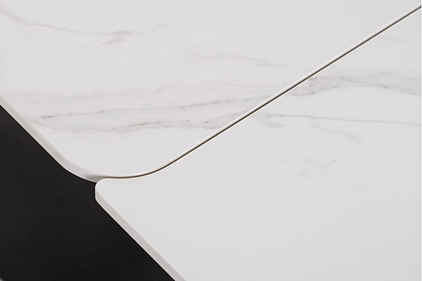 Керамічний стіл розкладний обідній Vetro Mebel TML-817-1 Білий мармур-13