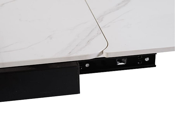 Керамічний стіл розкладний обідній Vetro Mebel TML-817-1 Білий мармур-12