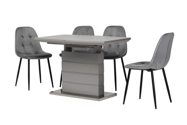 Розкладний обідній стіл Vetro Mebel TML-850 Айс грей-11