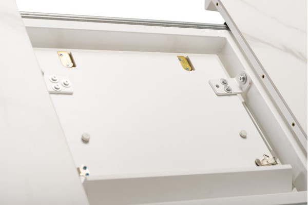 Розкладний обідній стіл Vetro Mebel TML-850 Білий мармур-6