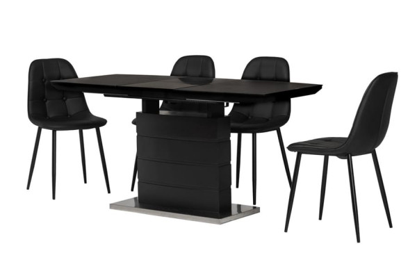 Раскладной обеденный cтол Vetro Mebel TML-850 Черный оникс-12