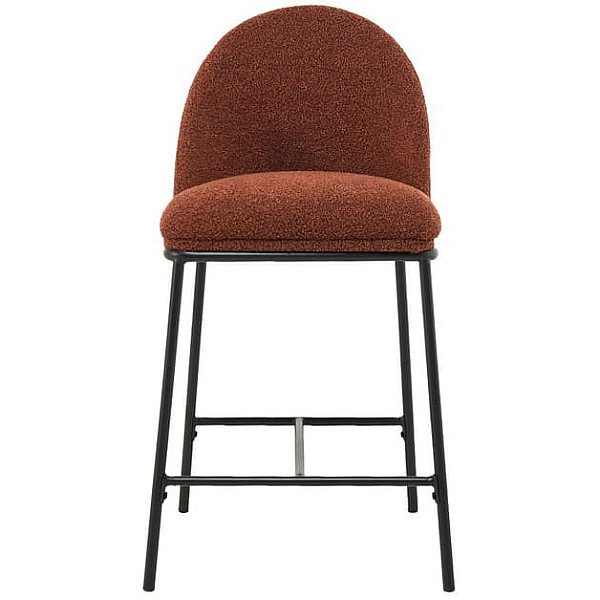 Полубарный стул Vetro Mebel B-150 Терракотовый ткань букле-1