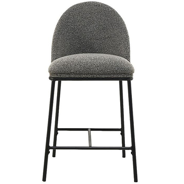 Полубарный стул Vetro Mebel B-150 Серый ткань букле-5