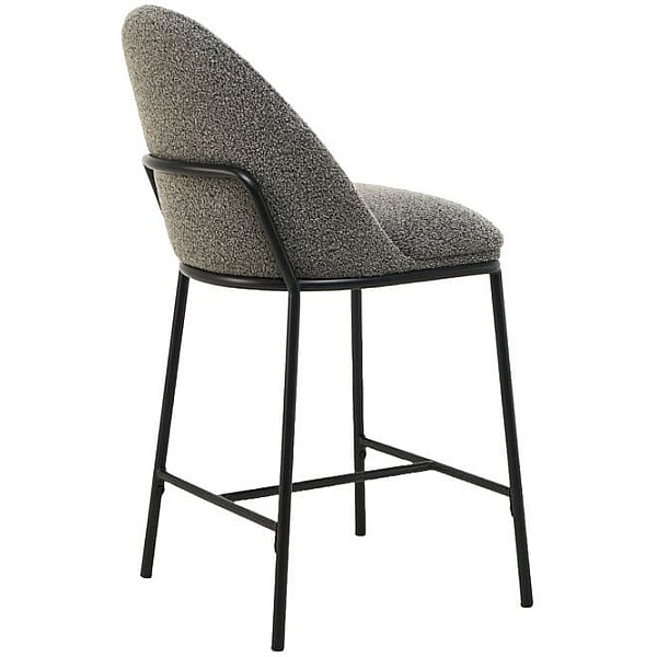 Полубарный стул Vetro Mebel B-150 Серый ткань букле-7