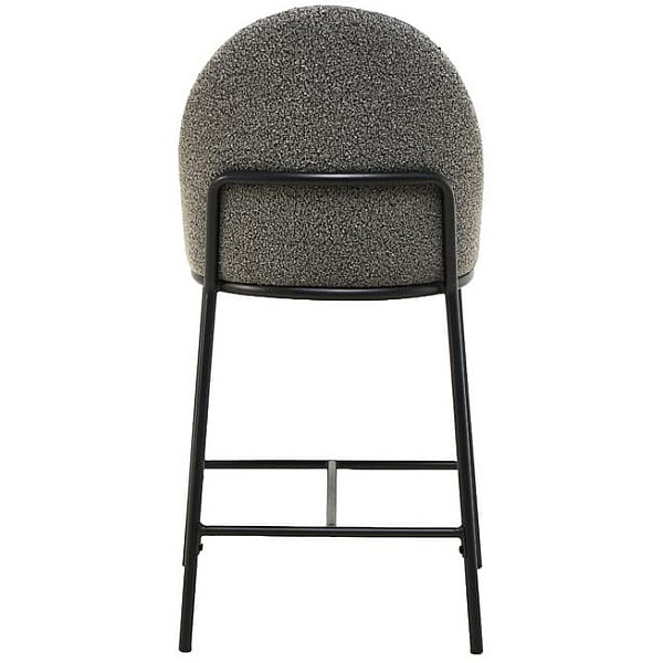 Полубарный стул Vetro Mebel B-150 Серый ткань букле-8