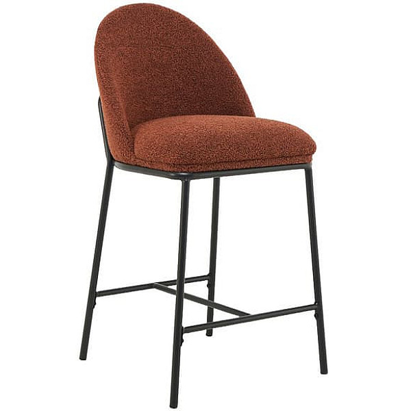 Полубарный стул Vetro Mebel B-150 Терракотовый ткань букле-0