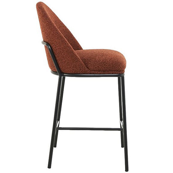 Полубарный стул Vetro Mebel B-150 Терракотовый ткань букле-2
