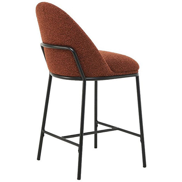 Полубарный стул Vetro Mebel B-150 Терракотовый ткань букле-3