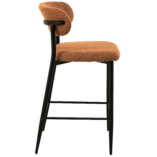 Полубарный стул Vetro Mebel B-160 Горчичный ткань букле-2