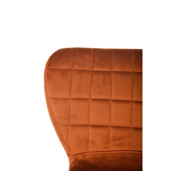 Барний стілець Vetro Mebel B-22 Мідний велюр-7