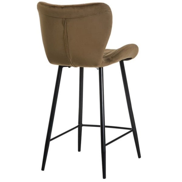 Барний стілець Vetro Mebel B-22 Капучіно велюр-2