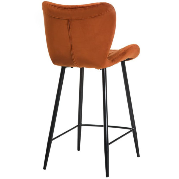 Барний стілець Vetro Mebel B-22 Мідний велюр-3