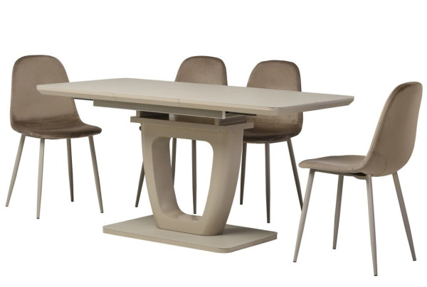 Стілець Vetro Mebel M-10 Капучіно Велюр-1