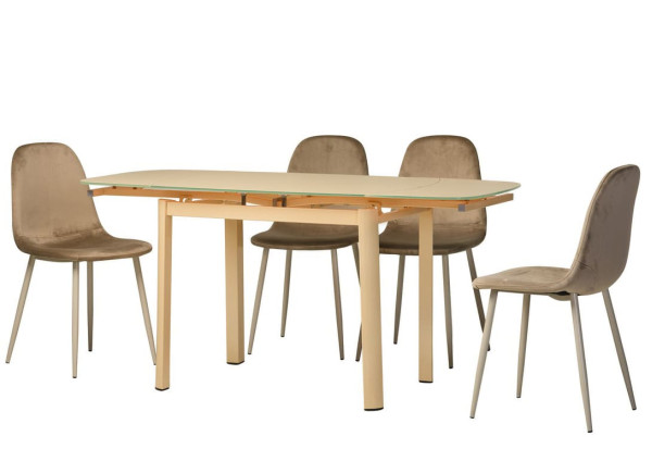 Стілець Vetro Mebel M-10 Капучіно Велюр-4