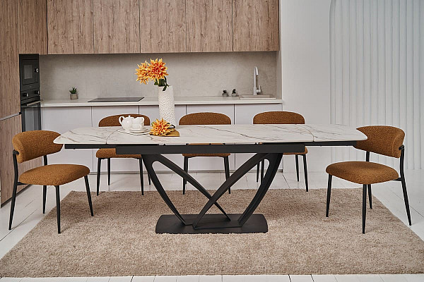 Стул Vetro Mebel M-100 Горчичный ткань букле-2