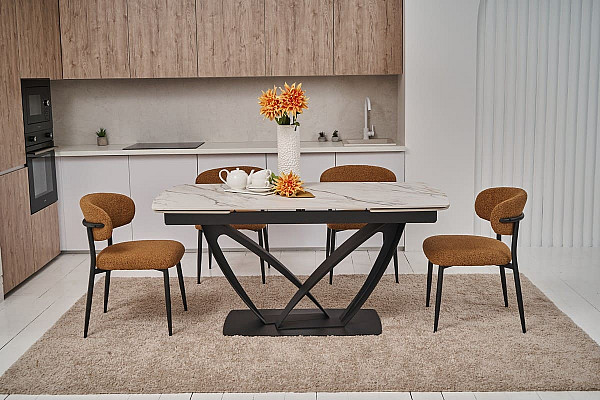 Стул Vetro Mebel M-100 Горчичный ткань букле-4