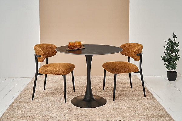 Стул Vetro Mebel M-100 Горчичный ткань букле-6