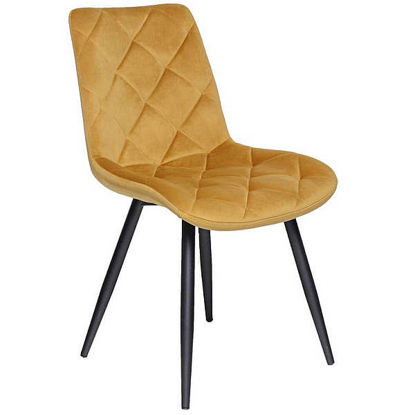 Стул Vetro Mebel M-45 Горчичный-черный-0