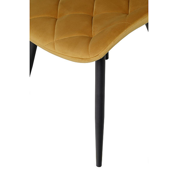 Стул Vetro Mebel M-45 Горчичный-черный-13