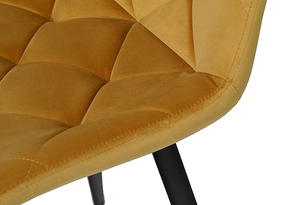 Стул Vetro Mebel M-45 Горчичный-черный-11