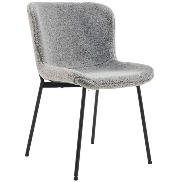 Стілець Vetro Mebel M-49 Сірий-чорний Тканина-0