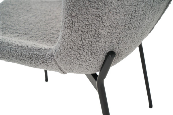 Стілець Vetro Mebel M-49 Сірий-чорний Тканина-11