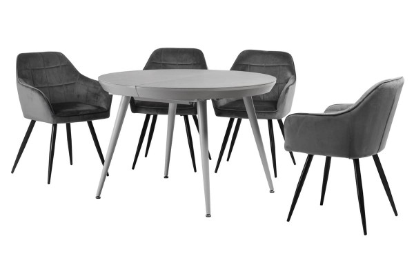 Стул Vetro Mebel M-62 Серый велюр-1