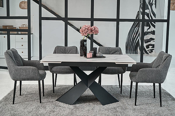 Стілець Vetro Mebel M-64 Попелястий-чорний-1