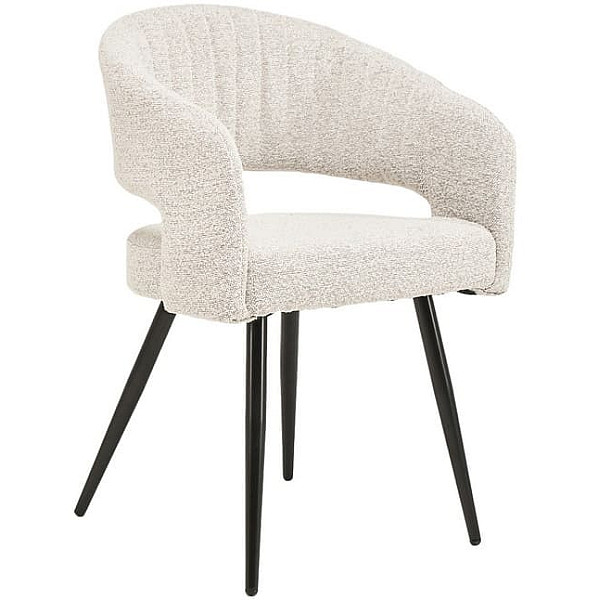 Стул Vetro Mebel M-68 Белый песок-черный Ткань-0